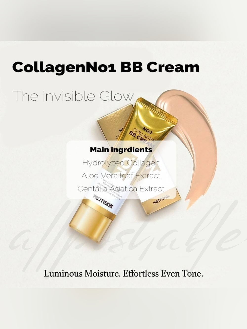 ⭐️3/$35⭐️ PRETTYSKIN Collagen BB Cream SPF 50+ PA++++